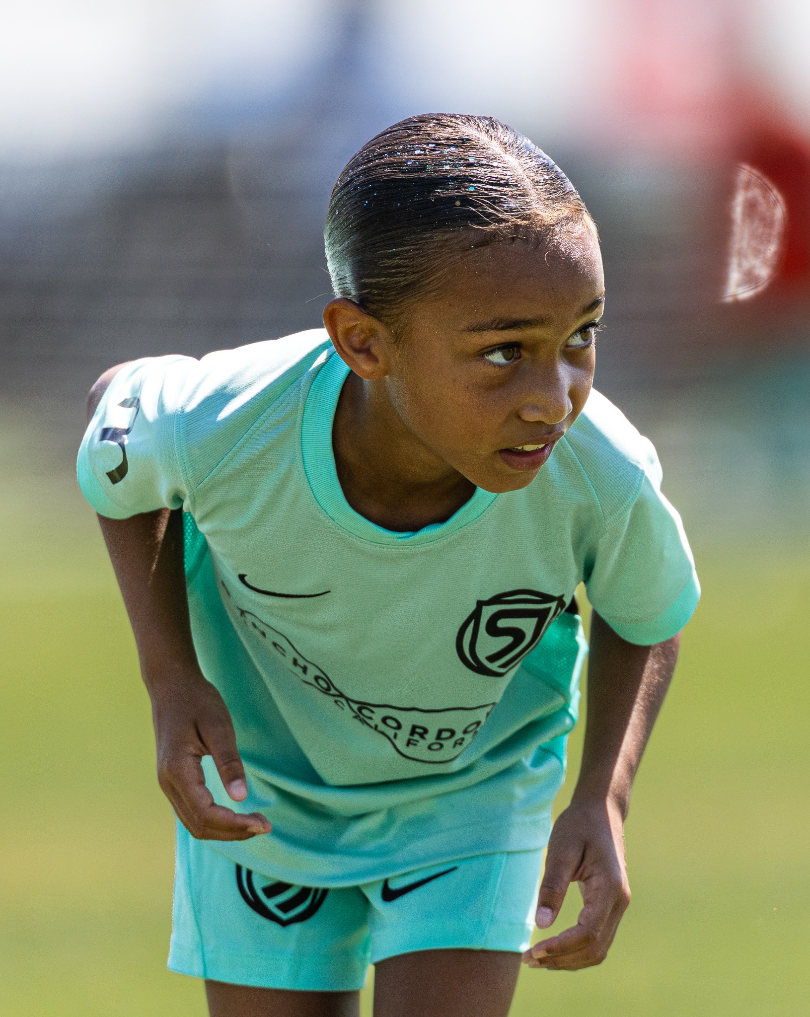 San Juan soccer player focused during a match